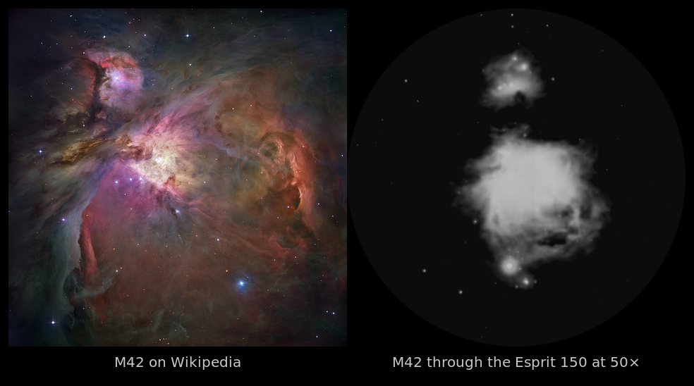 M42 on Wikipedia and through the Esprit