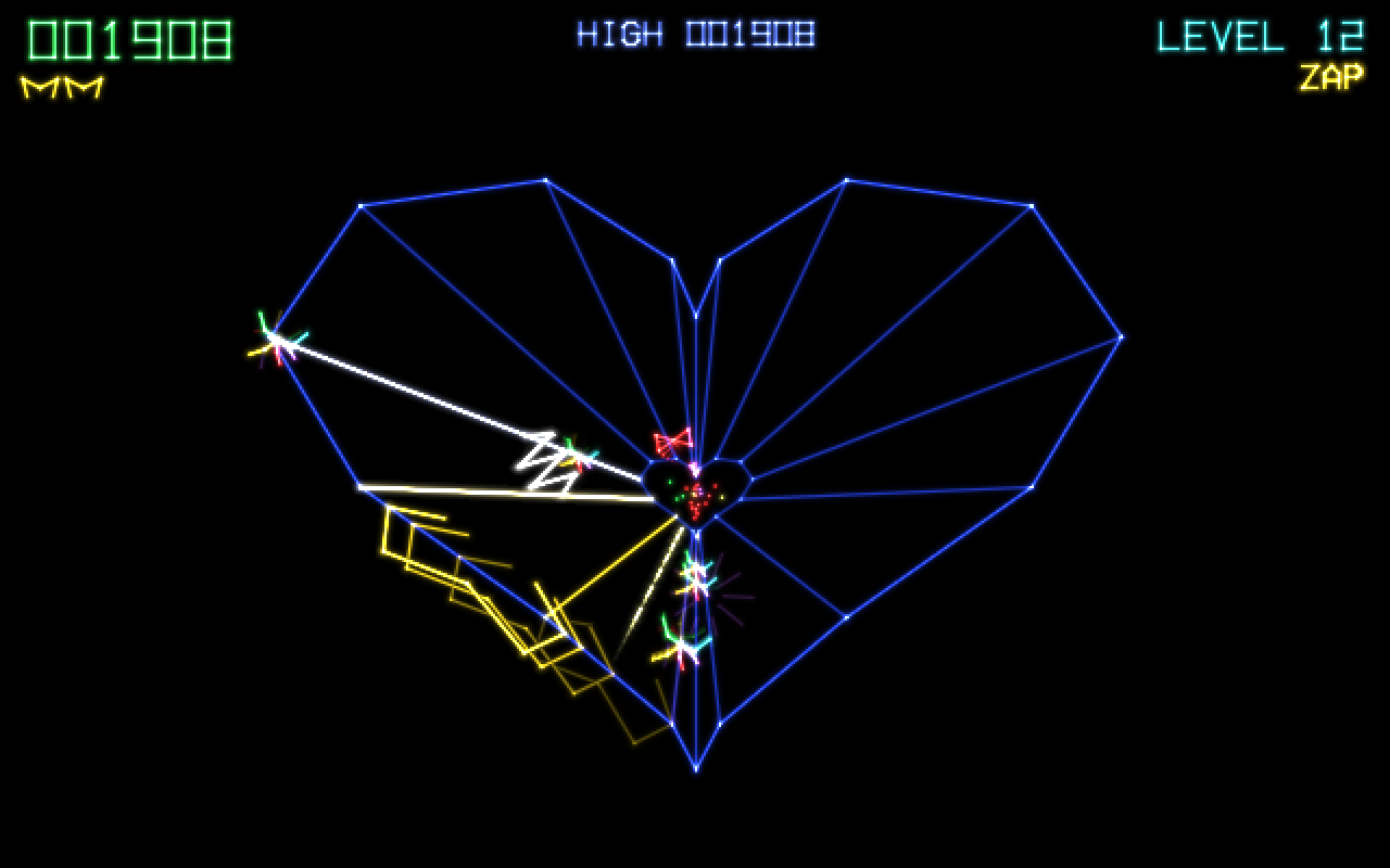 A heart-shaped web, the claw on its rim